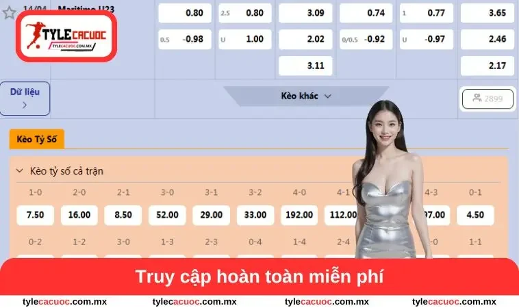 Truy cập xem tỷ lệ cá cược hoàn toàn miễn phí